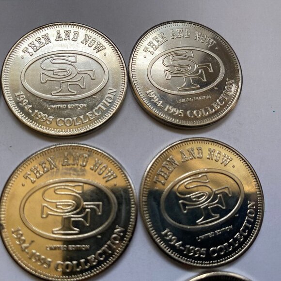 San Francisco 49ers then and now 1994-95 collectable coins 12 of 20 Lot #11 - Picture 6 of 11